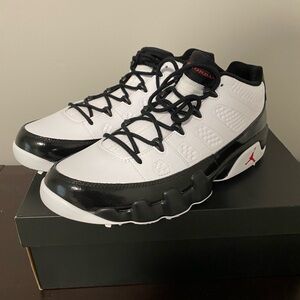 Jordan 9 “bred” golf shoe, men’s size 12